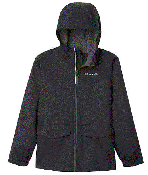 Boys 8 20 Columbia Rain zilla Fleece lined Rain Jacket Black Grill Ross Dress for clothing
